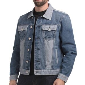 True Religion Two-Tone Blue Denim Jacket